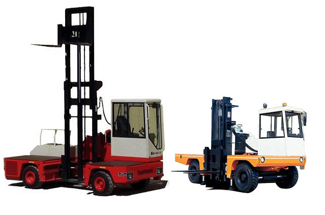  Forklift samping diesel tugas berat 5-7 ton